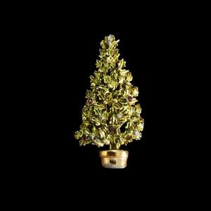 VINTAGE Sparkly Rhinestone Christmas Brooch/Pin